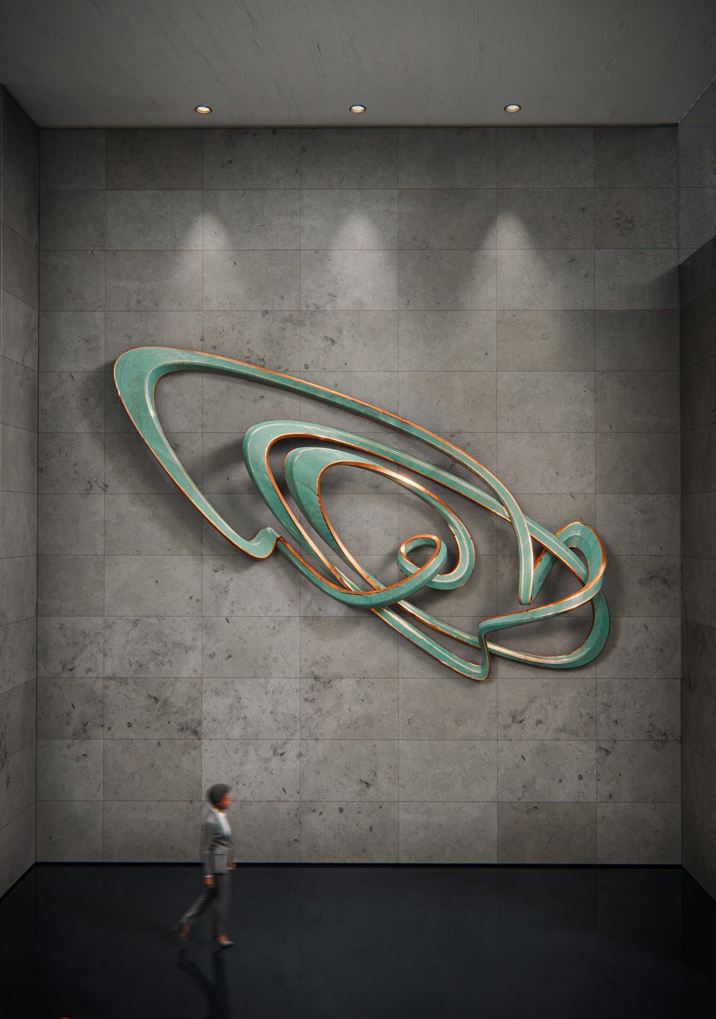 Foyer Wall Installation - Huwayyah