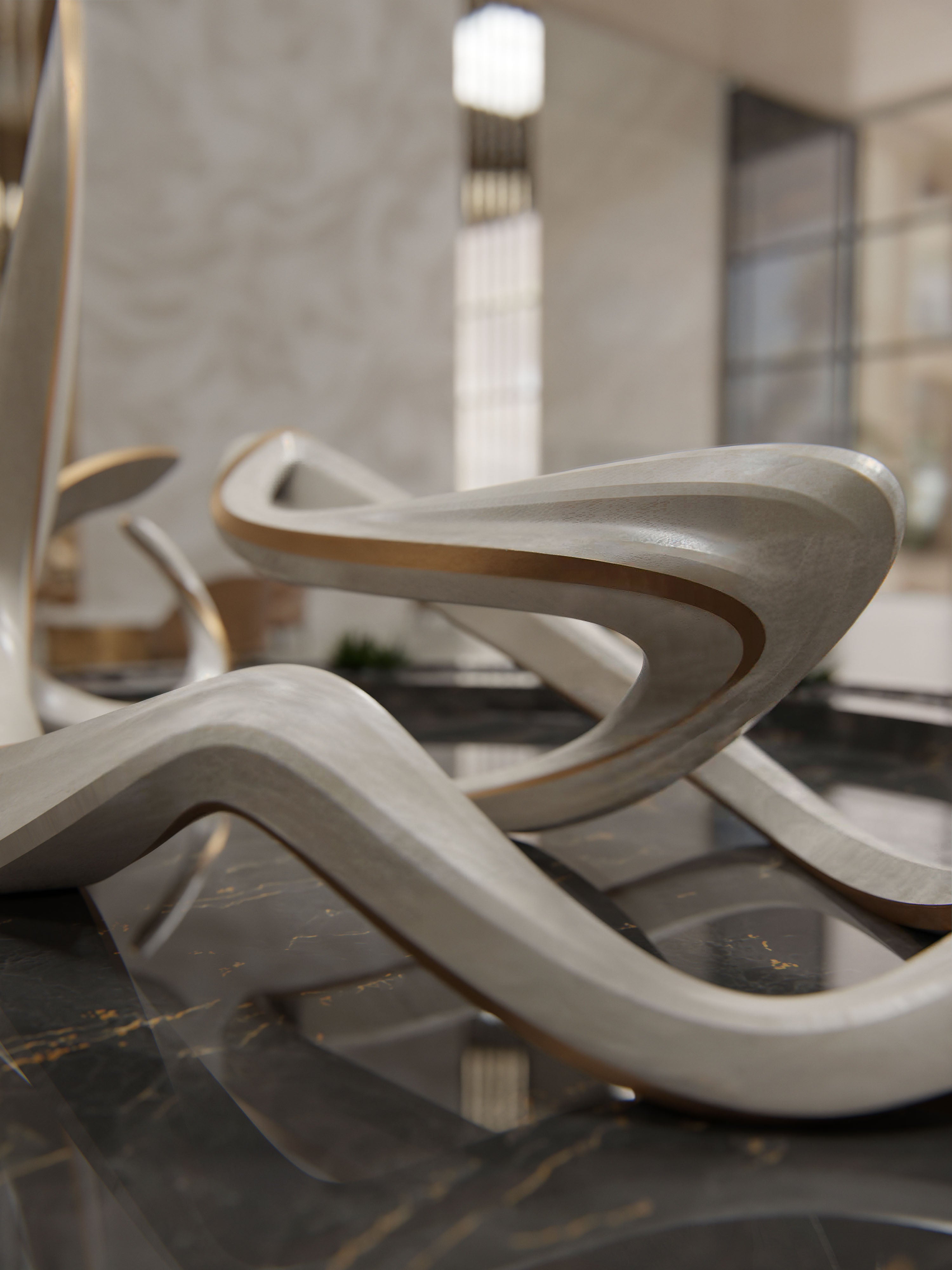 Lobby Landmark Sculpture - Hayat