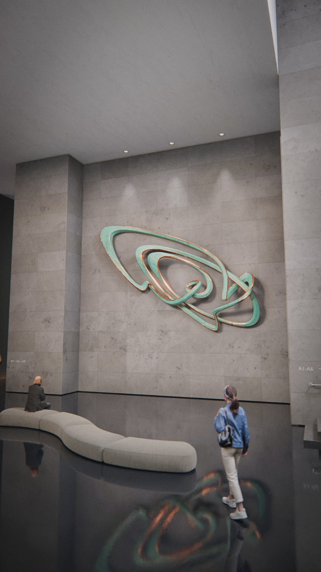 Foyer Wall Installation - Huwayyah